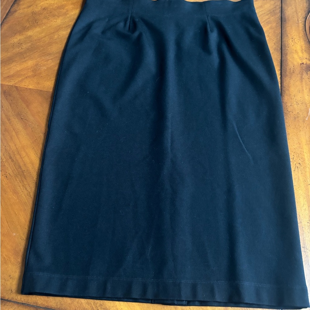 Eileen Fisher Classic Black Pencil Skirt